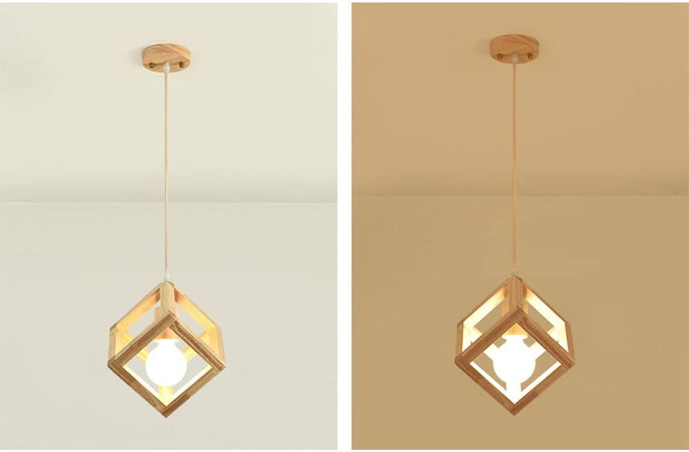 VISEĆA LAMPA DRVO KOCKA LEDSRBIJA