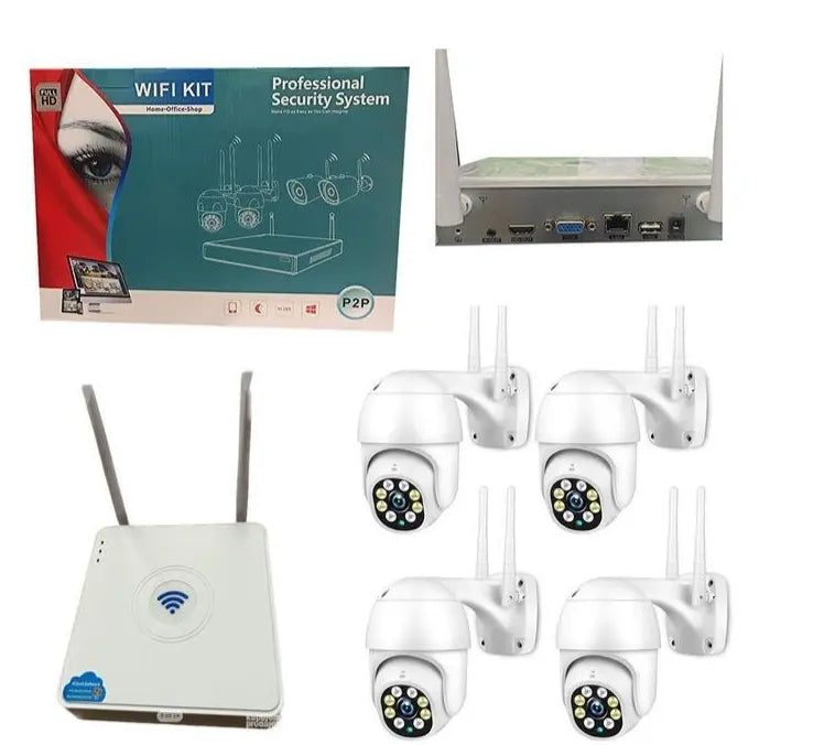 KOMPLET VIDEO NADZOR PTZ ROTO WiFi 8Mpx SET 8 KAMERA LedSrbija