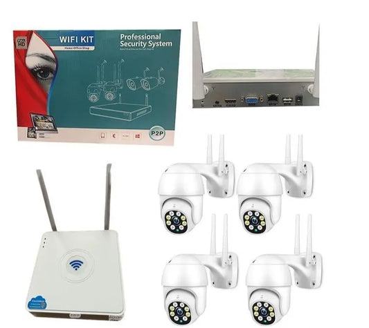 KOMPLET VIDEO NADZOR PTZ ROTO WiFi  8Mpx SET 8 KAMERA LedSrbija